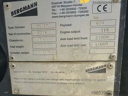 BERGMANN 3012R/Dumper/40 km/h/Dach Mulde/3820 std.