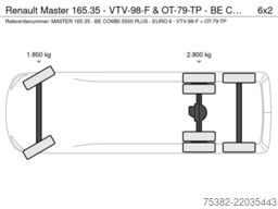 Renault Master 165.35 - VTV-98-F & OT-79-TP - BE COMBI ...