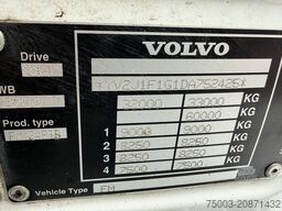 Volvo FM410 8X4 Kipper mit Kran HIAB 244-5