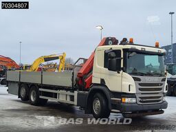 Scania P360 P 6X2 HMF 1820-K4 Crane rotator Lift+steer...