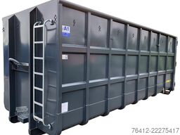 A1 Container Normbehälter 40 m³ ? 2x Querspanten ? Doppelflügeltür ? RAL 7016 Anthrazitgrau ? Normbehälter