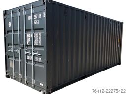 A1 Container 20 Fuß Lagercontainer ? RAL 7016 Anthrazitgrau ? Seecontainer