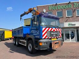 MAN 33 FE 33.410 6X4 KRAAN + KIPPER EURO 2 BLADGEVEE