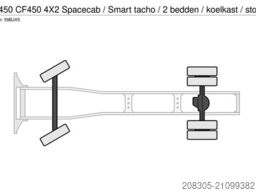 DAF CF 450 CF450 4X2 Spacecab / Smart tacho / 2 bedd