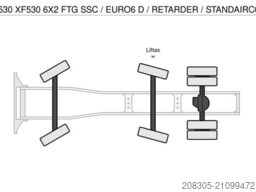 DAF XF 530 XF530 6X2 FTG SSC / EURO6 D / RETARDER /
