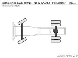 Scania S450 NGS 4x2NB - NEW TACHO - RETARDER - 800 TKM...