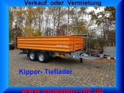 Möslein TTD11- BA Orange  neuer Tandem 3- Seitenkipper Tiefladermit Bordwand- Aufsatz-- Neufahrzeug --