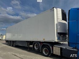 Schmitz Cargobull box semi-trailer with Carrier refrigeration unit.