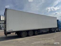 Schmitz Cargobull box semi-trailer with Carrier refrigeration unit.
