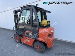 Nissan Gabelstapler 2,5 t. Gas mit Kabine und Heizung