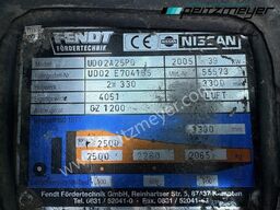 Nissan Gabelstapler 2,5 t. Gas mit Kabine und Heizung