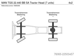 MAN TGS 22.440 BB SA Tractor Head (7 units)