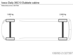 Iveco Daily 35C13 Dubbele cabine