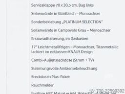 Knaus Sport 420 QD 1500kg*PLATINUM Paket*Dusche
