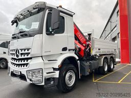MERCEDES-BENZ AROCS 3348 6x4 Dreiseitenkipper FASSI F255A