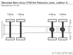 Mercedes-Benz Arocs 3748 8x4 Reduction axles, Liebherr 9m3