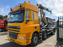 DAF CF 85.380 8x2 HOOKLIFT + CRANE PALFINGER PK1500...