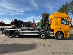 DAF CF 85.380 8x2 HOOKLIFT + CRANE PALFINGER PK1500...