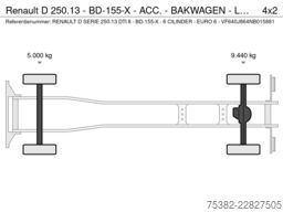 Renault D 250.13 - BD-155-X - ACC. - BAKWAGEN - LAADKLE...