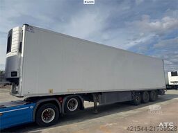 Schmitz Cargobull box semi-trailer with Carrier refrigeration unit.