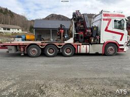 Scania R500 8x4 combination vehicle with a 71 t/m Fassi c