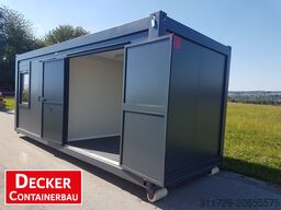 Decker Containerbau Kombicontainer auf ABR,20 ft halb Büro