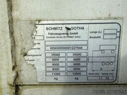 SCHMITZ CARGOBULL 3Achs Schubboden SAF Liftaxle Palkasten TÜV5/26