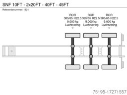 SNF 10FT - 2x20FT - 40FT - 45FT