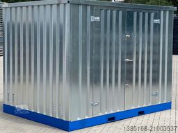 Elipo® Umweltcontainer Öl Container Gefahrstoffcontainer 3m x 2m mit Wanne
