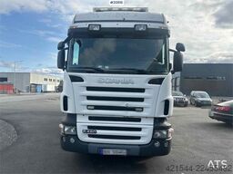 Scania R480 3 axle container truck with/ lift.