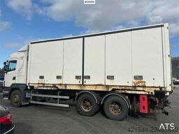 Scania R480 3 axle container truck with/ lift.