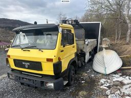 MAN 8.150 crane truck w/ 3-way tipper on the body. WAT