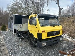 MAN 8.150 crane truck w/ 3-way tipper on the body. WAT