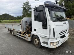Iveco 75E18 crane truck with Hiab 055XS D3 crane for sal