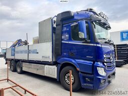Mercedes-Benz Actros 2553 6x2 crane truck with 19 tm Palfinger c