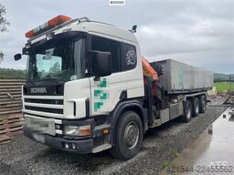 Scania P124 Tridem Hooklift & Crane Truck – Hooklift Cont