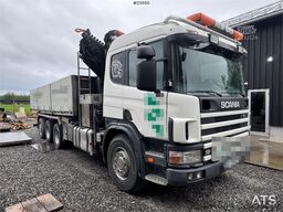 Scania P124 Tridem Hooklift & Crane Truck – Hooklift Cont