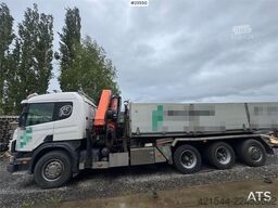 Scania P124 Tridem Hooklift & Crane Truck – Hooklift Cont