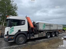Scania P124 Tridem Hooklift & Crane Truck – Hooklift Cont