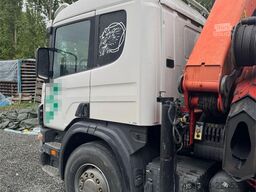 Scania P124 Tridem Hooklift & Crane Truck – Hooklift Cont