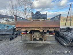 Scania P93H crane truck with 14 t/m crane and Laxo attach