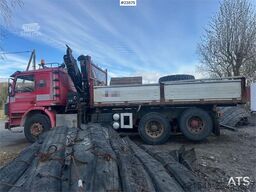Scania P93H crane truck with 14 t/m crane and Laxo attach