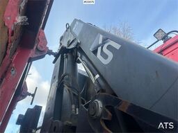 Scania P93H crane truck with 14 t/m crane and Laxo attach