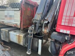 Scania P93H crane truck with 14 t/m crane and Laxo attach
