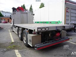 Scania G410 6x2 gas truck with HMF 2820 crane and 3-way t