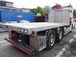 Scania G410 6x2 gas truck with HMF 2820 crane and 3-way t