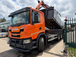 Scania G370 8x4 TIPPER + CRANE PALFINGER PK 19.001 SLD...