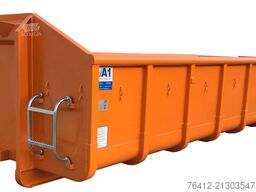 A1 Container Normbehälter 15 m³ ? Doppelflügeltür ? RAL 2011 Tieforange ? Abrollcontainer