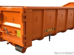A1 Container Normbehälter 15 m³ ? Doppelflügeltür ? RAL 2011 Tieforange ? Abrollcontainer