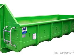 A1 Container Normbehälter 10 m³ Doppelflügeltür ? RAL 6018 Gelbgrün ? Abrollcontainer